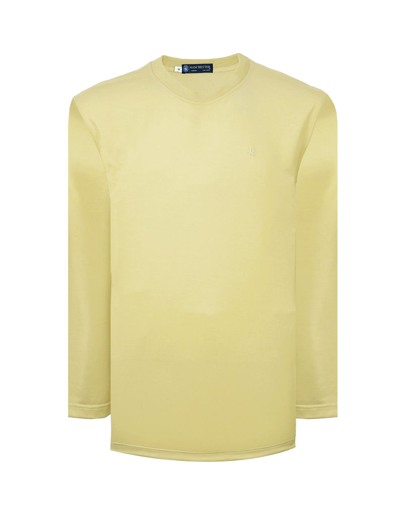 Manchester Playera Cuello Redondo Lisa Poliéster y Algodón Manga Larga - Manchester
