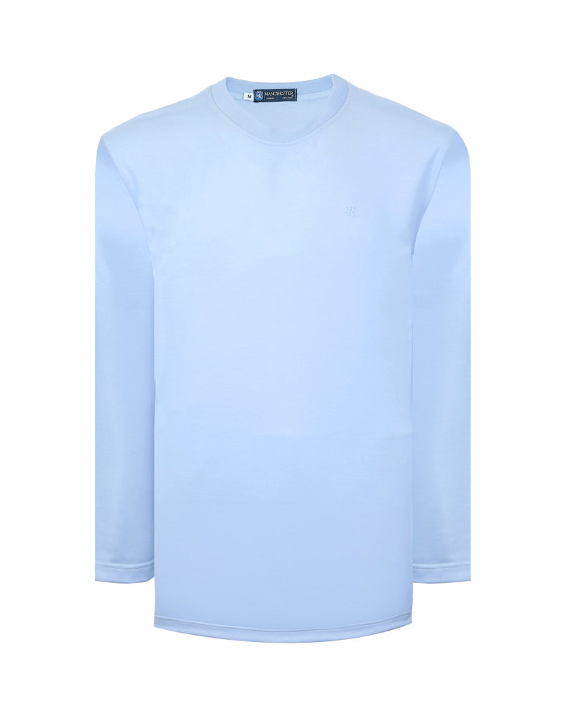 Manchester Playera Cuello Redondo Poliéster - Algodón - Manga Larga - Manchester