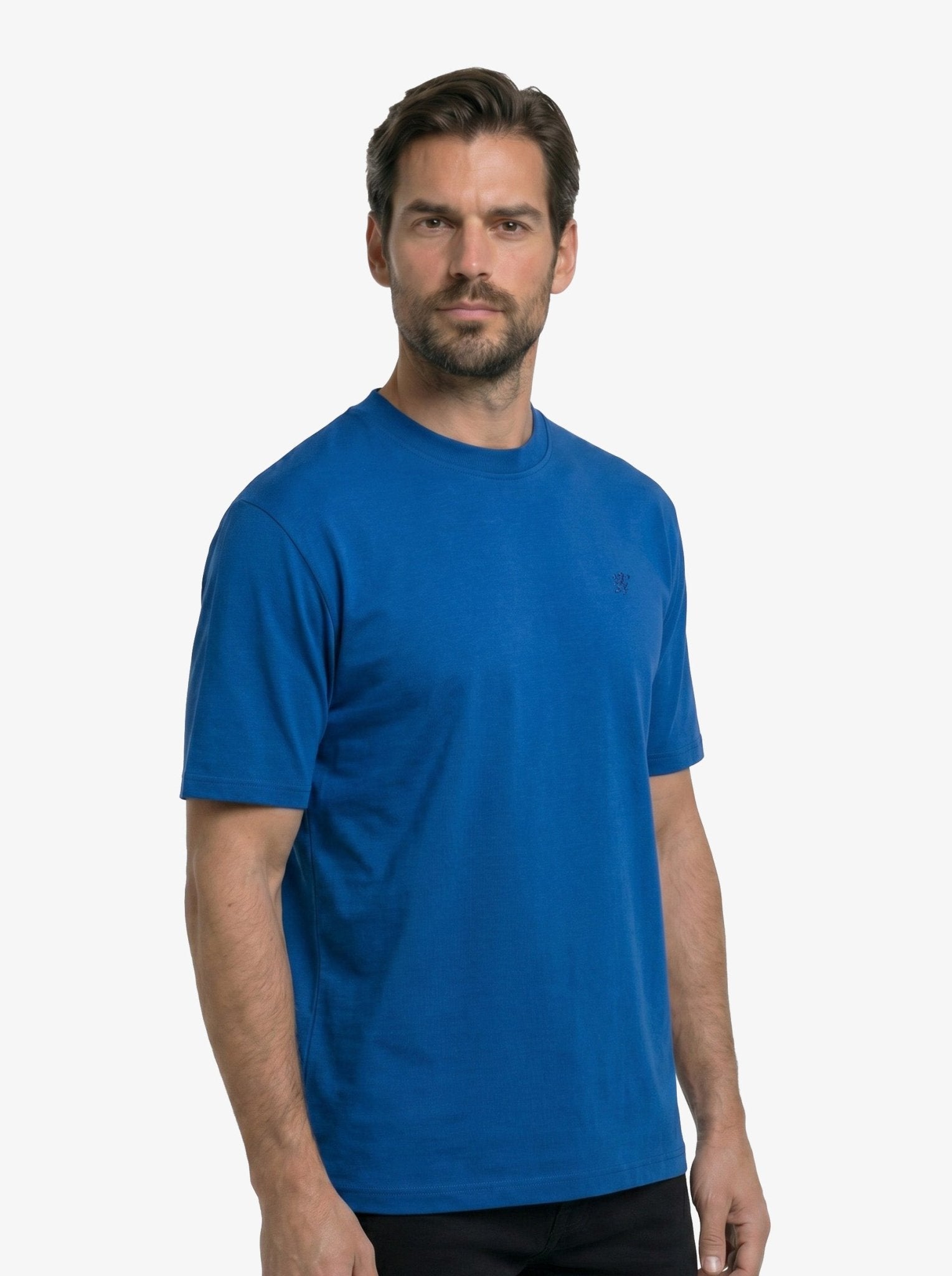 Manchester Playera Lisa color azul francia para hombre