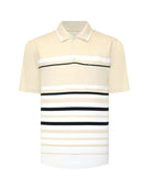 Manchester Playera Polo Casual a Rayas con Bolsillo Frontal - Manchester