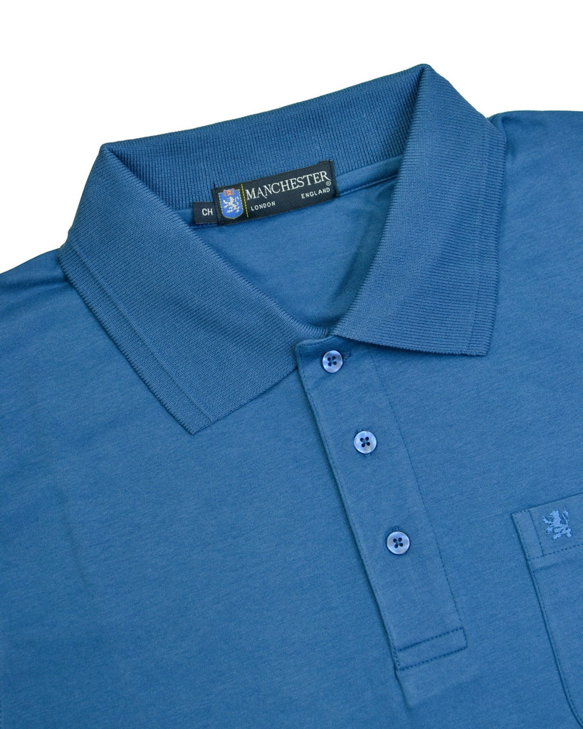 Manchester Playera Polo Lisa 100% Algodón Supima - Manga Corta - Manchester