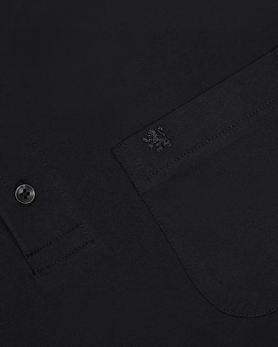 Manchester Playera Polo Lisa Big and Tall Poliéster y Algodón Manga Corta color negro para hombre