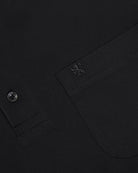 Manchester Playera Polo Lisa Big and Tall Poliéster y Algodón Manga Corta color negro para hombre