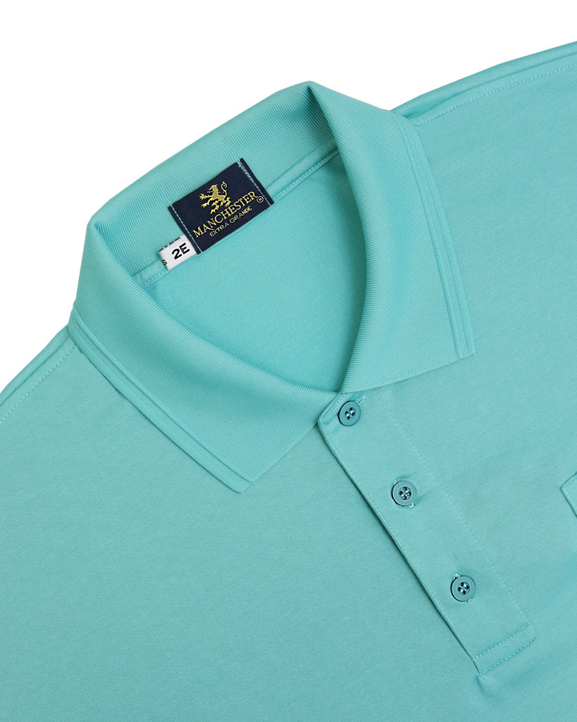 Manchester Playera Polo Lisa Big and Tall Poliéster y Algodón Manga Corta - Manchester