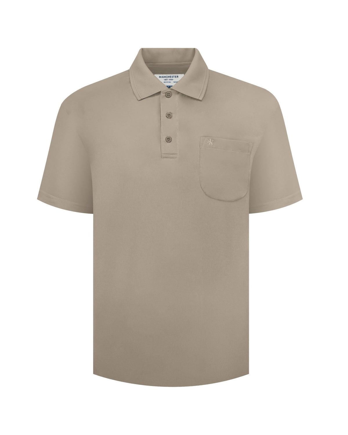 Manchester Playera Polo Lisa Big and Tall Poliéster y Algodón Manga Corta - Manchester