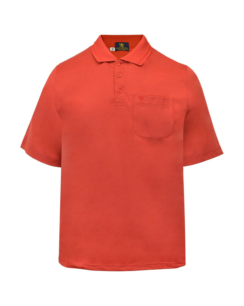 Manchester Playera Polo Lisa Big and Tall Poliéster y Algodón Manga Corta - Manchester