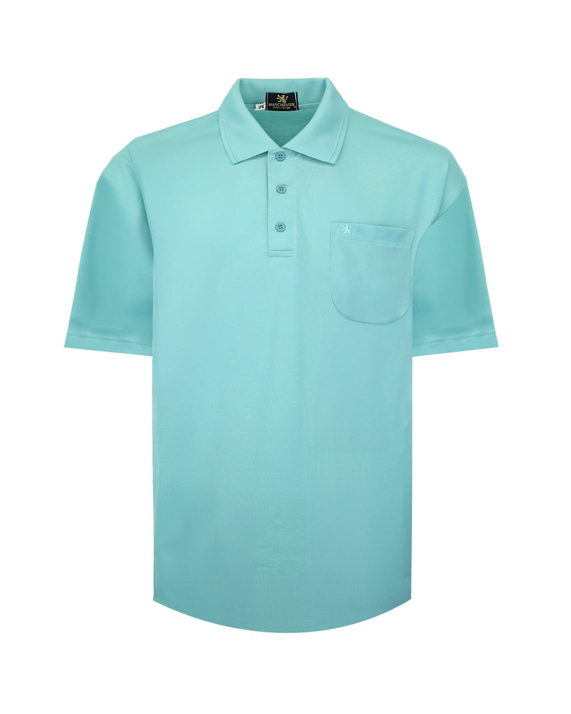 Manchester Playera Polo Lisa Big and Tall Poliéster y Algodón Manga Corta - Manchester