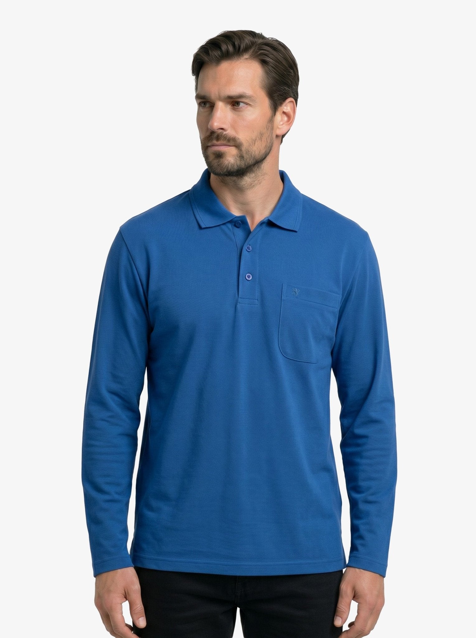 Manchester Playera Polo Lisa Poliéster y Algodón Manga Larga - Manchester