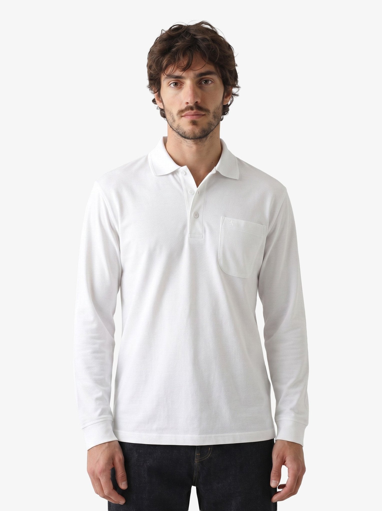 Manchester Playera Polo Lisa Poliéster y Algodón Manga Larga - Manchester