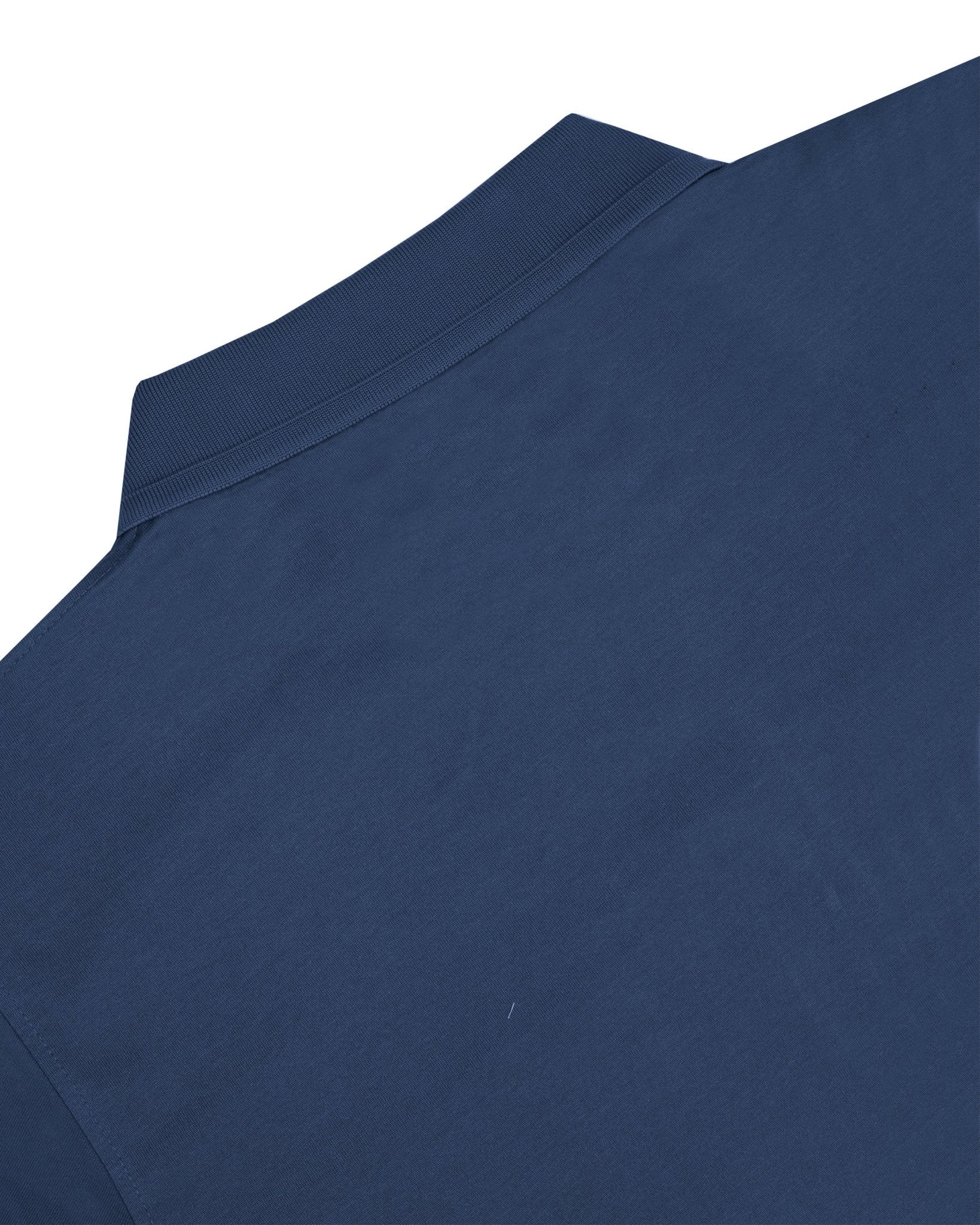 Manchester Playera Polo Lisa Poliéster y Algodón Manga Larga color marino para hombre