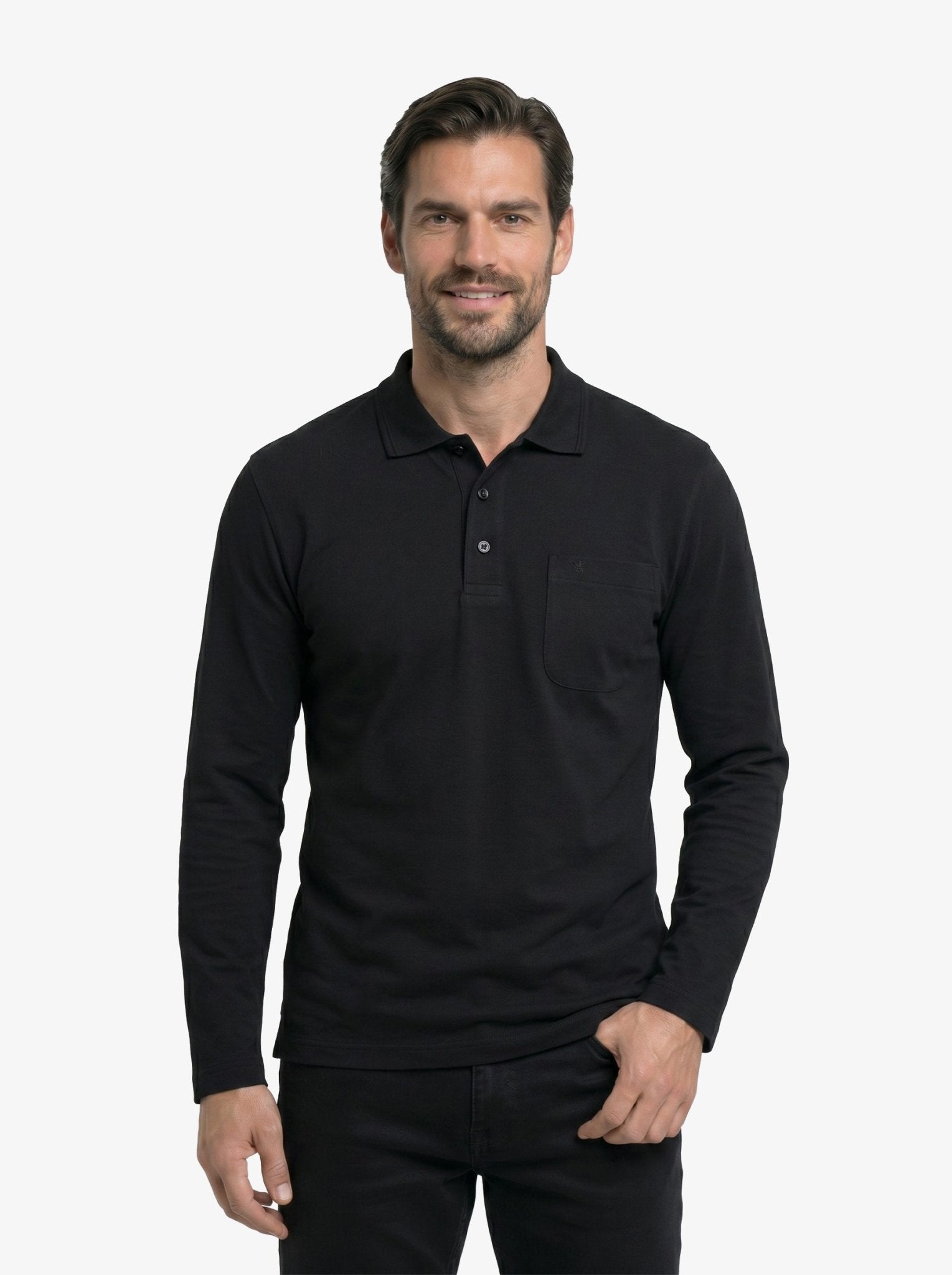 Manchester Playera Polo Lisa Poliéster y Algodón Manga Larga - Manchester
