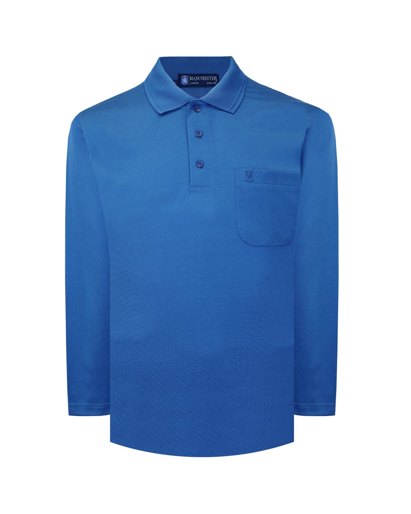 Manchester Playera Polo Lisa Poliéster y Algodón Manga Larga - Manchester