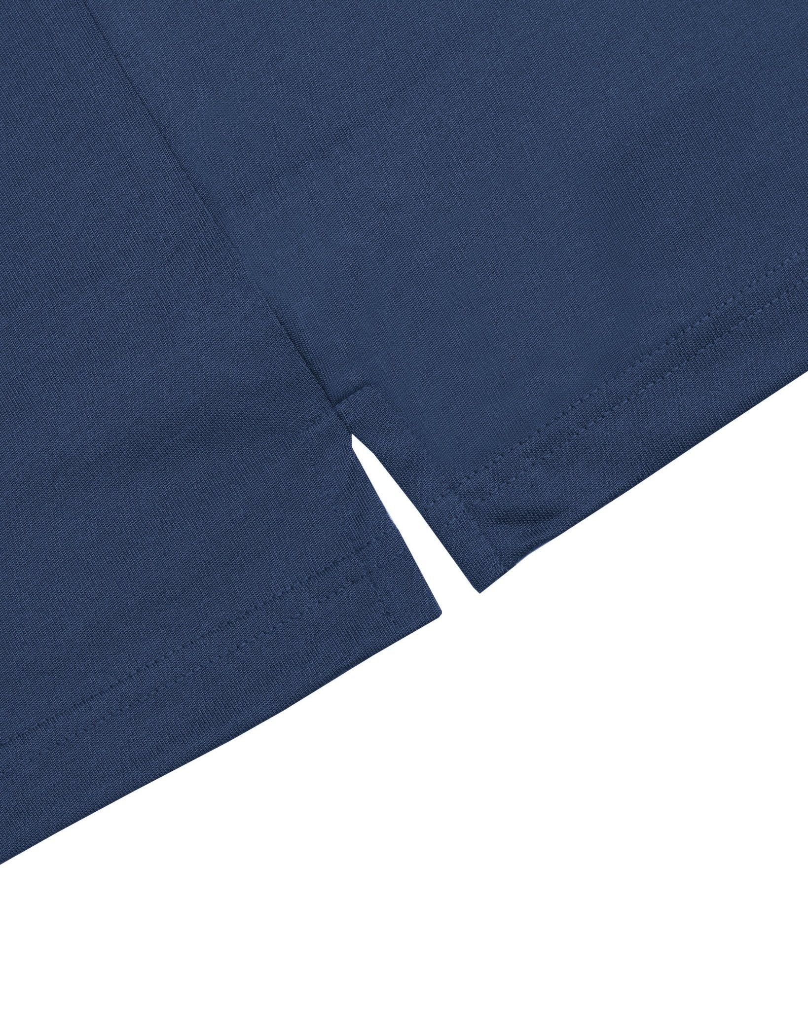 Manchester Playera Polo Lisa Poliéster y Algodón Manga Larga color marino para hombre