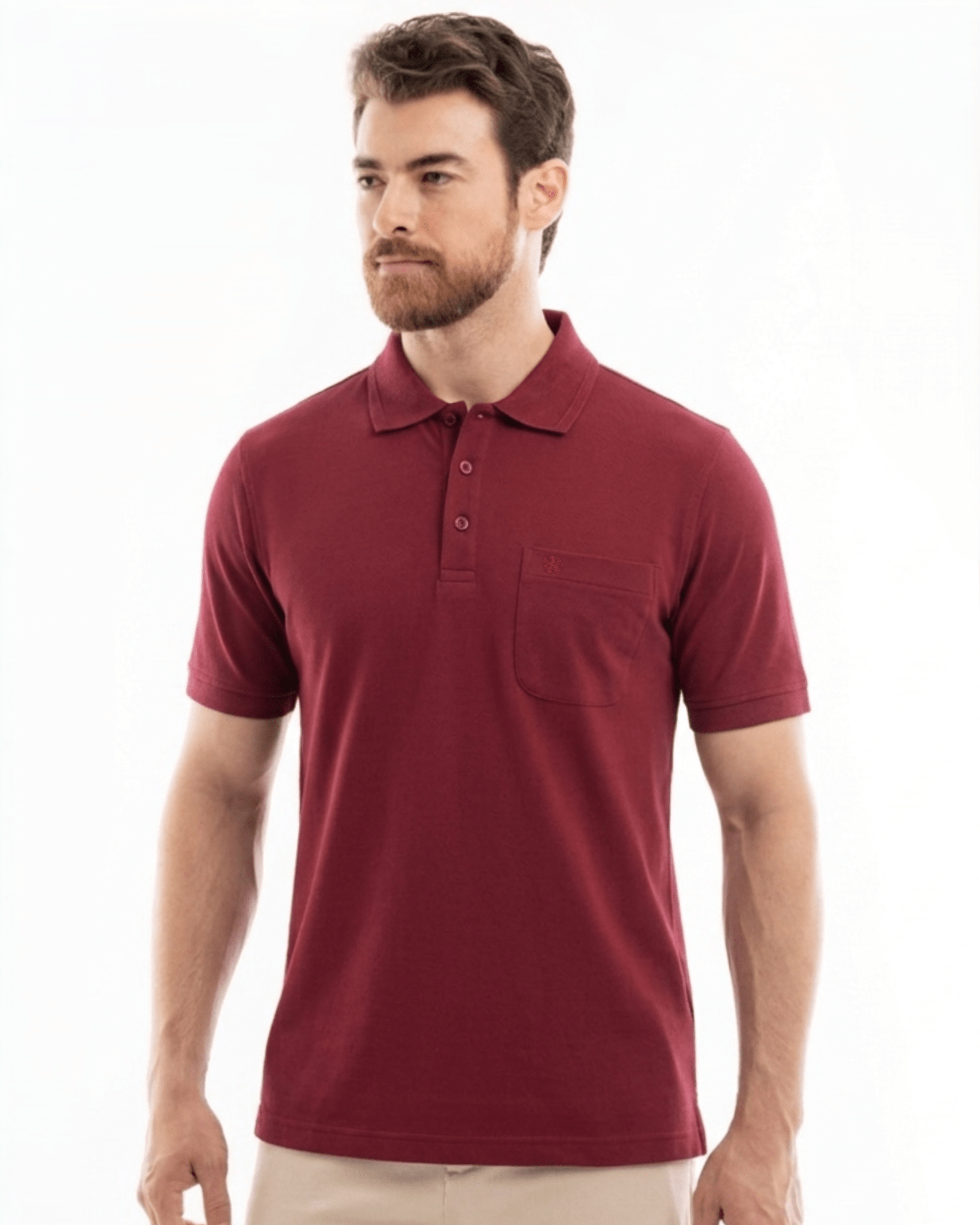 Manchester Playera Tipo Polo Lisa Poliéster y Algodón - Manchester
