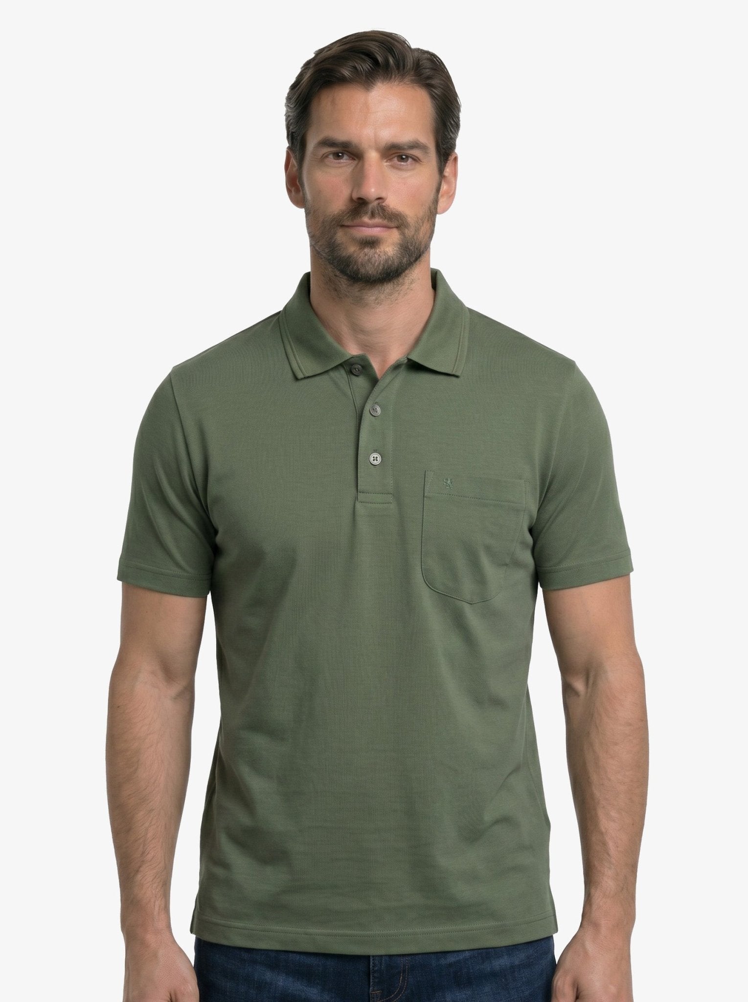 Manchester Playera Tipo Polo Lisa Poliéster y Algodón - Manchester
