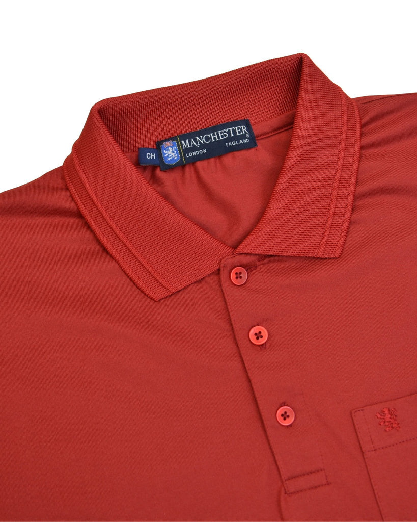 Manchester Playera Tipo Polo Lisa Poliéster y Algodón - Manchester
