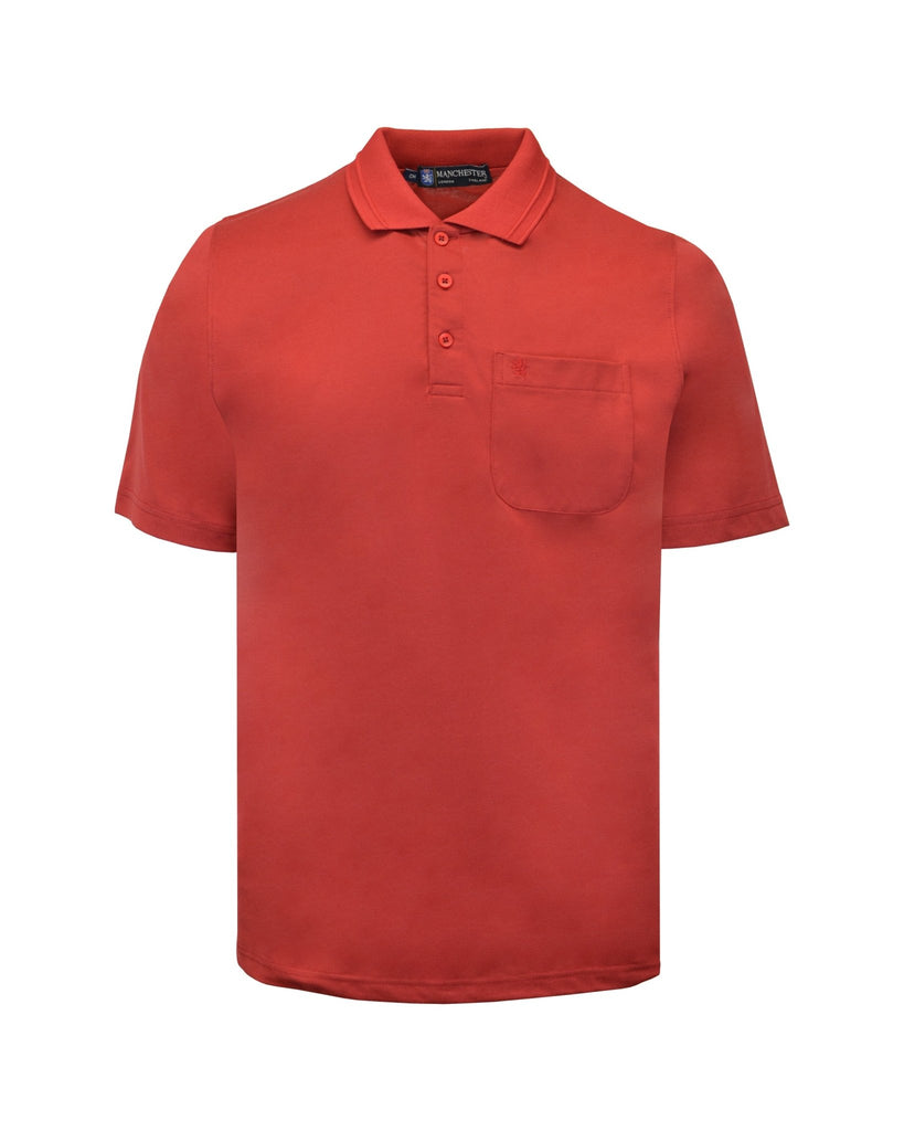 Manchester Playera Tipo Polo Lisa Poliéster y Algodón - Manchester
