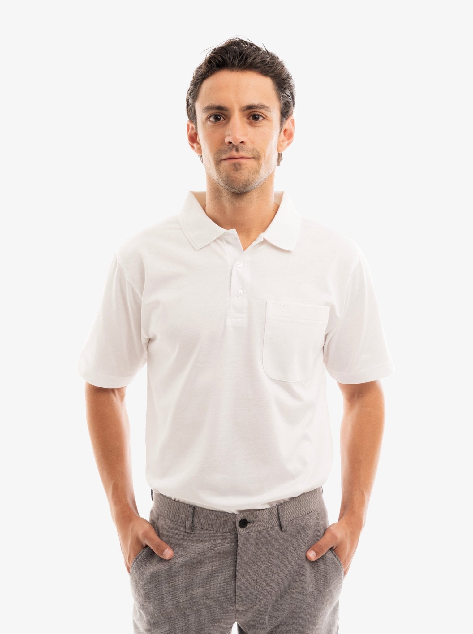 Manchester Playera Tipo Polo Lisa Poliéster y Algodón - Manchester