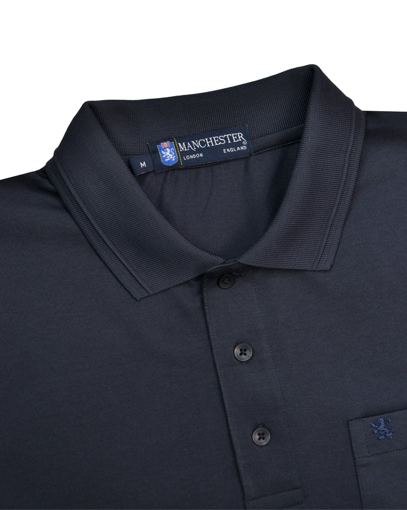 Manchester Playera Tipo Polo Lisa Poliéster y Algodón - Manchester