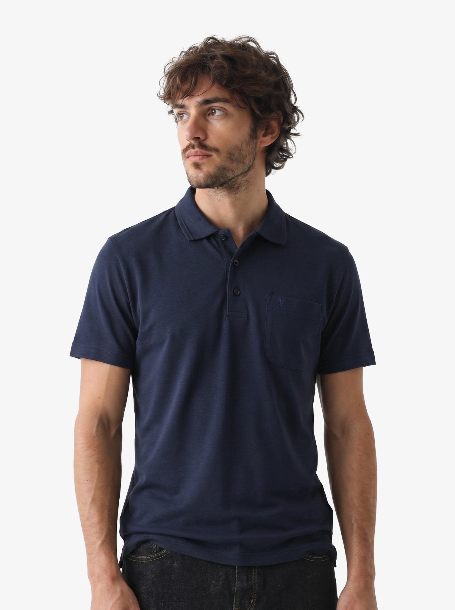 Manchester Playera Tipo Polo Lisa Poliéster y Algodón - Manchester