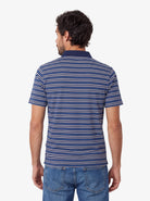 Manchester Polo 100% Algodón Supima Navy Multi-Stripe - Manchester