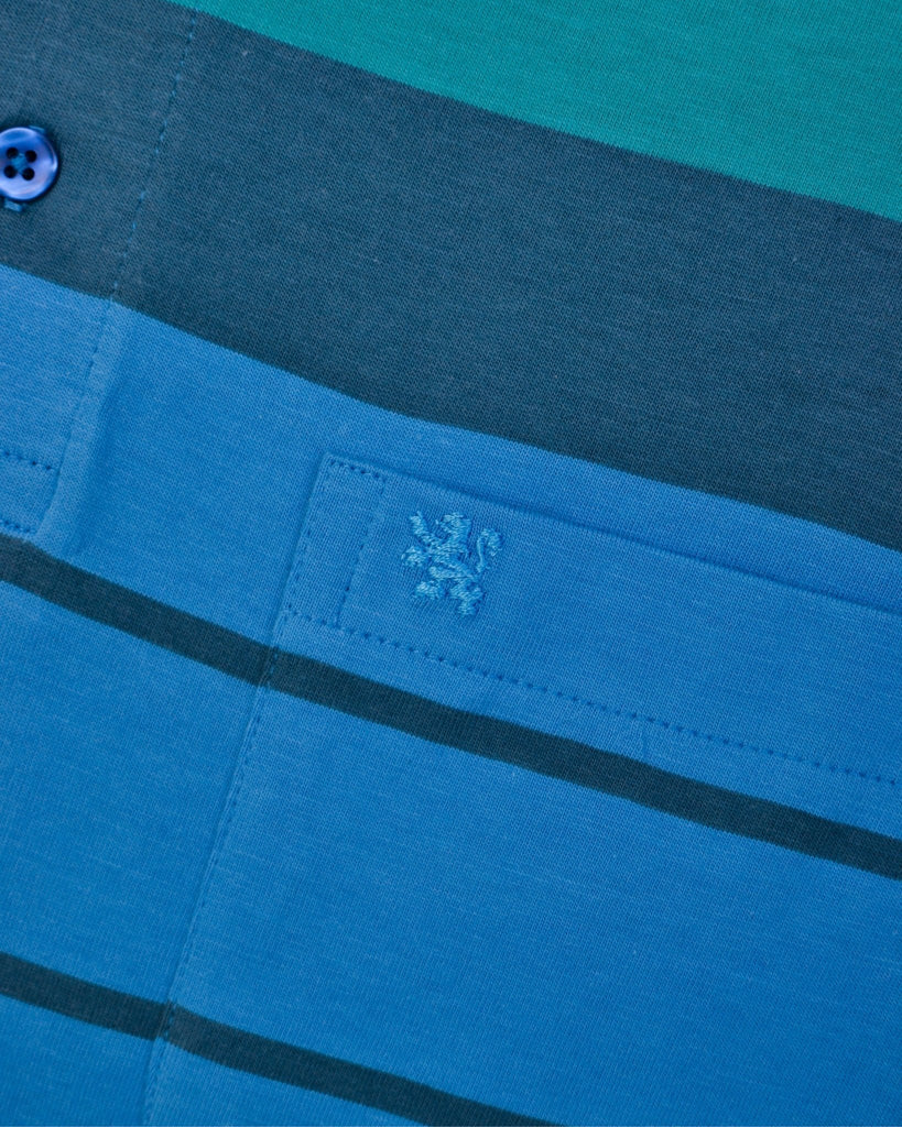 Manchester Polo - Algodón - Degradado Rayas - Manga Larga - Manchester