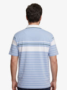 Manchester Polo Big And Tall Premium de Rayas Horizontales Sofisticado - Manchester