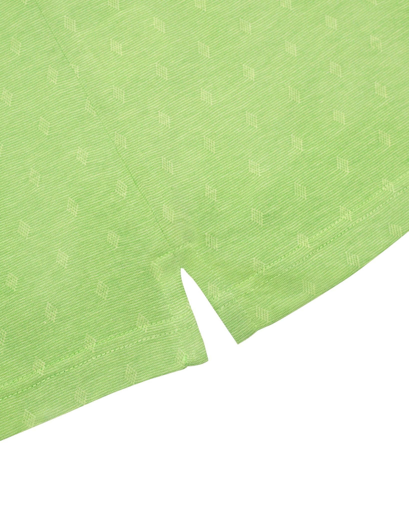 Manchester Polo con Rombos Sutiles, Bolsillo y Cuello de Botones en Algodón Supima - Manchester