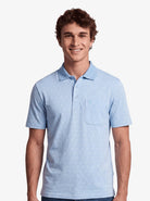 Manchester Polo con Rombos Sutiles, Bolsillo y Cuello de Botones en Algodón Supima - Manchester