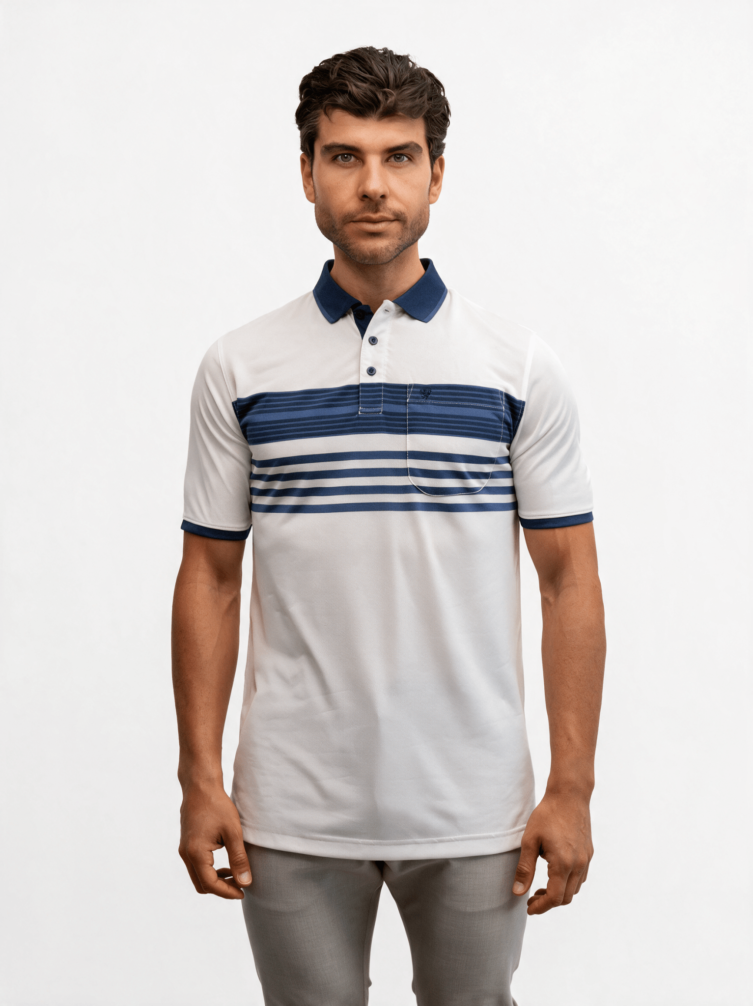 Manchester Polo Cool Free con Franjas Modernas - Manchester