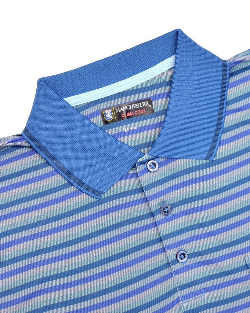Manchester Polo Cool Free - Diseño de Rayas - Manga corta - Manchester