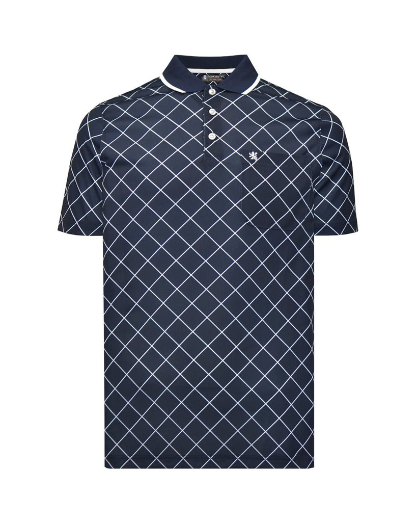 Manchester Polo Cool Free - Patrón de Rombos - Manga corta - Manchester