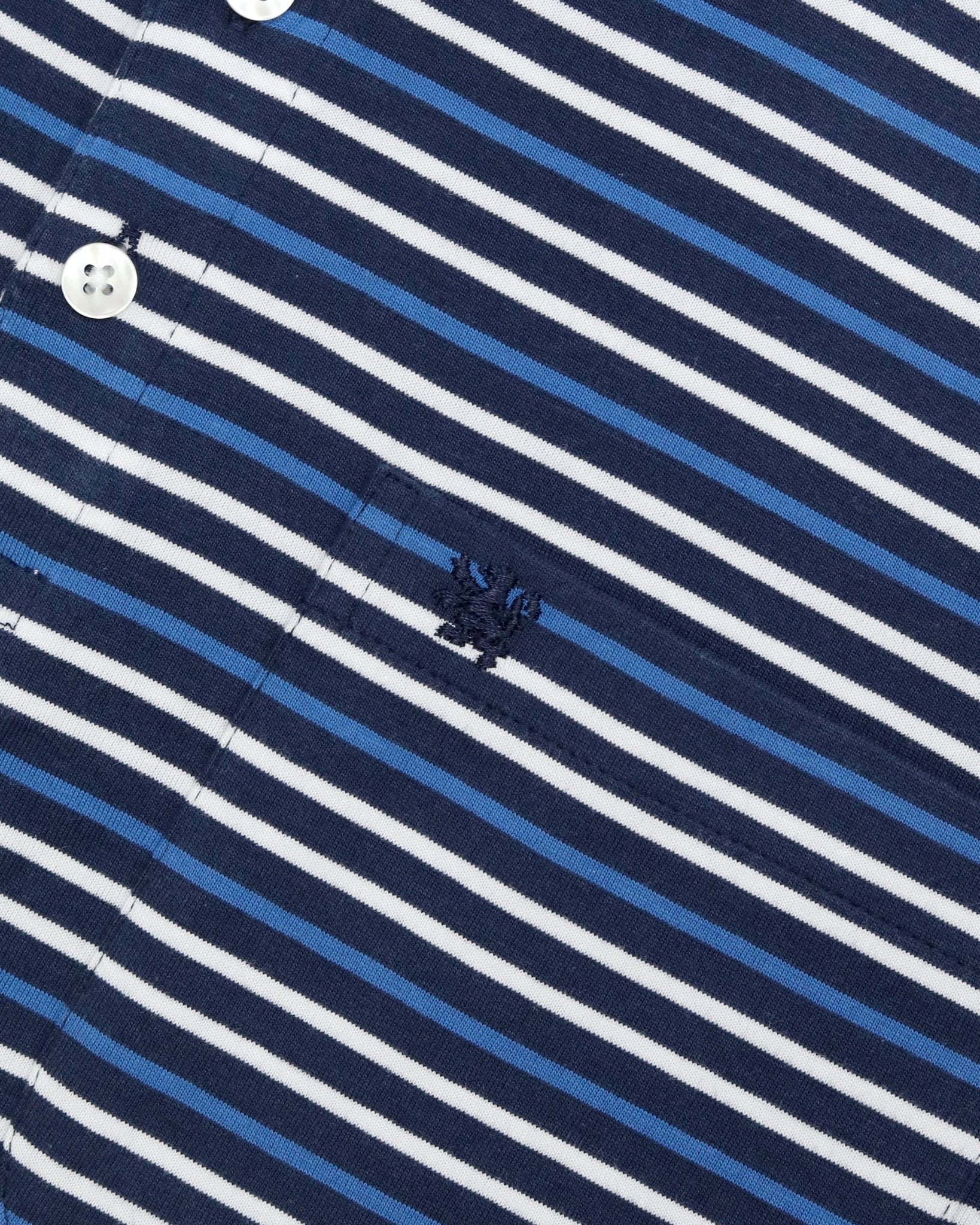 Manchester Polo de Algodón Premium con Diseño de Rayas Marineras - Manchester
