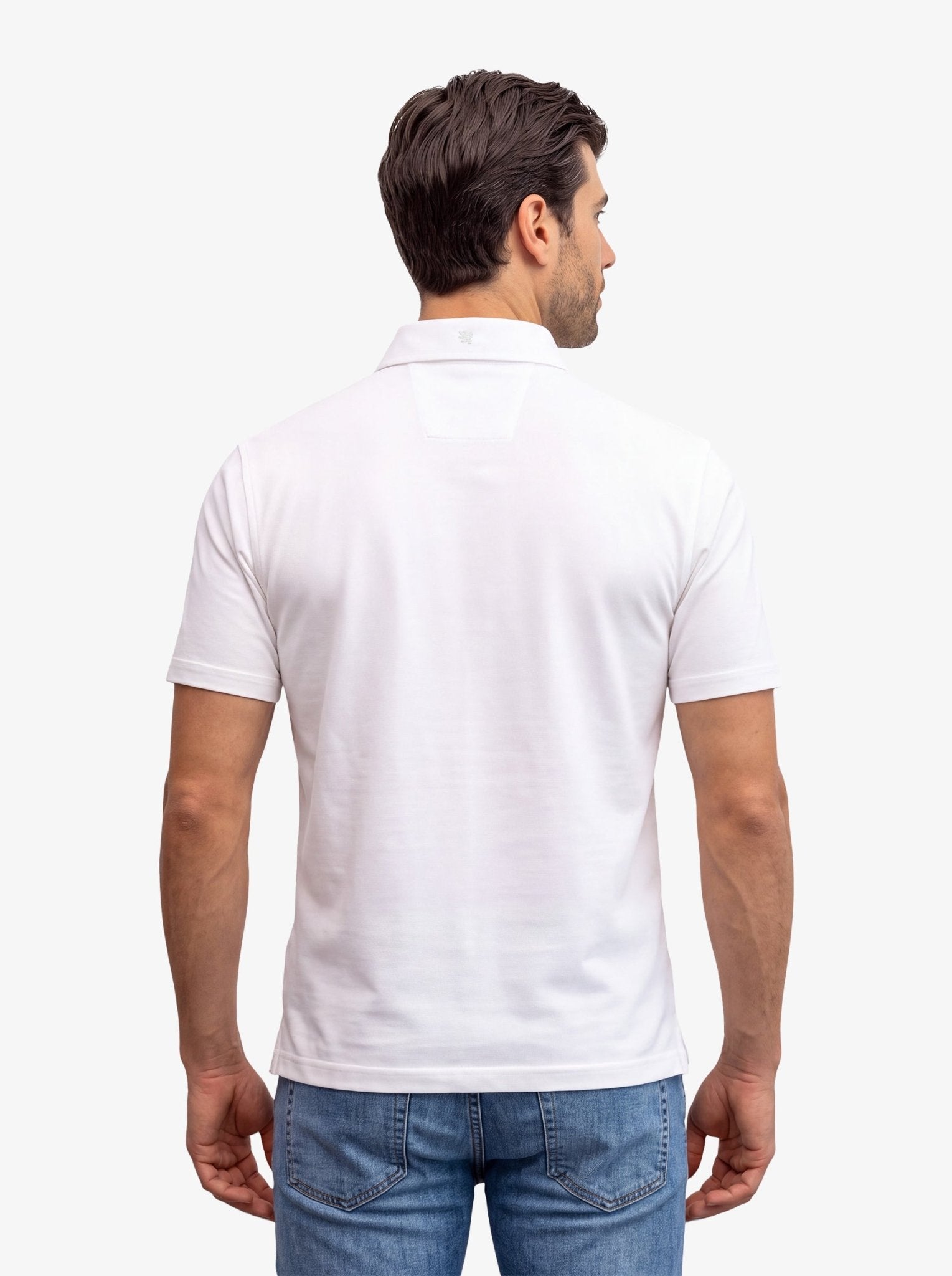 Manchester Polo Performance Piqué Stretch - Blanco - Manchester