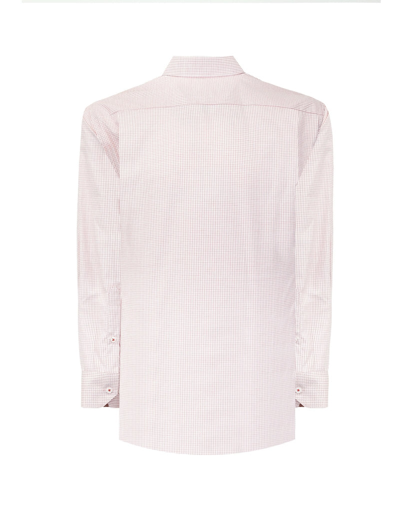 Manchester Regular Fit Camisa de Vestir Manga Larga Cuello Roma en Algodón - Poliéster - Manchester