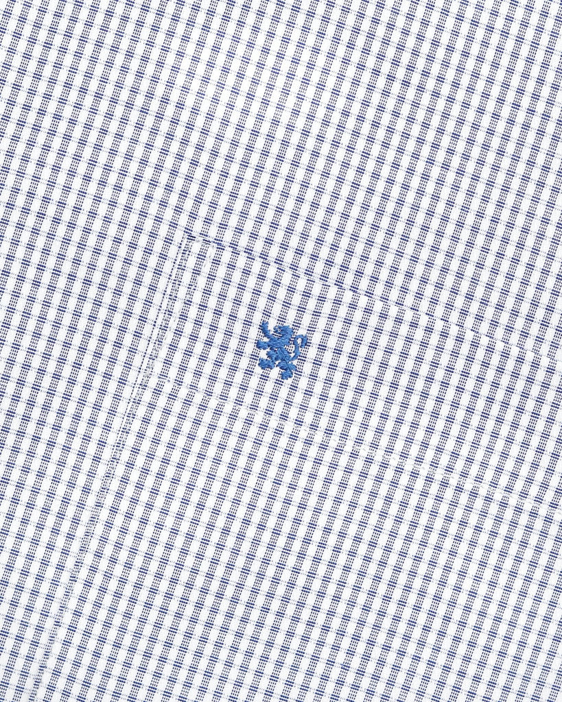 Manchester Regular Fit Camisa de Vestir Manga Larga Cuello Roma en Algodón - Poliéster - Manchester