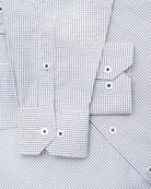 Manchester Regular Fit Camisa de Vestir Manga Larga Cuello Roma en Algodón - Poliéster - Manchester