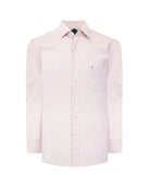 Manchester Regular Fit Camisa de Vestir Manga Larga Cuello Roma en Algodón - Poliéster - Manchester