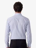 Manchester Regular Fit Camisa de Vestir Manga Larga Cuello Roma en Algodón-Poliéster - Manchester