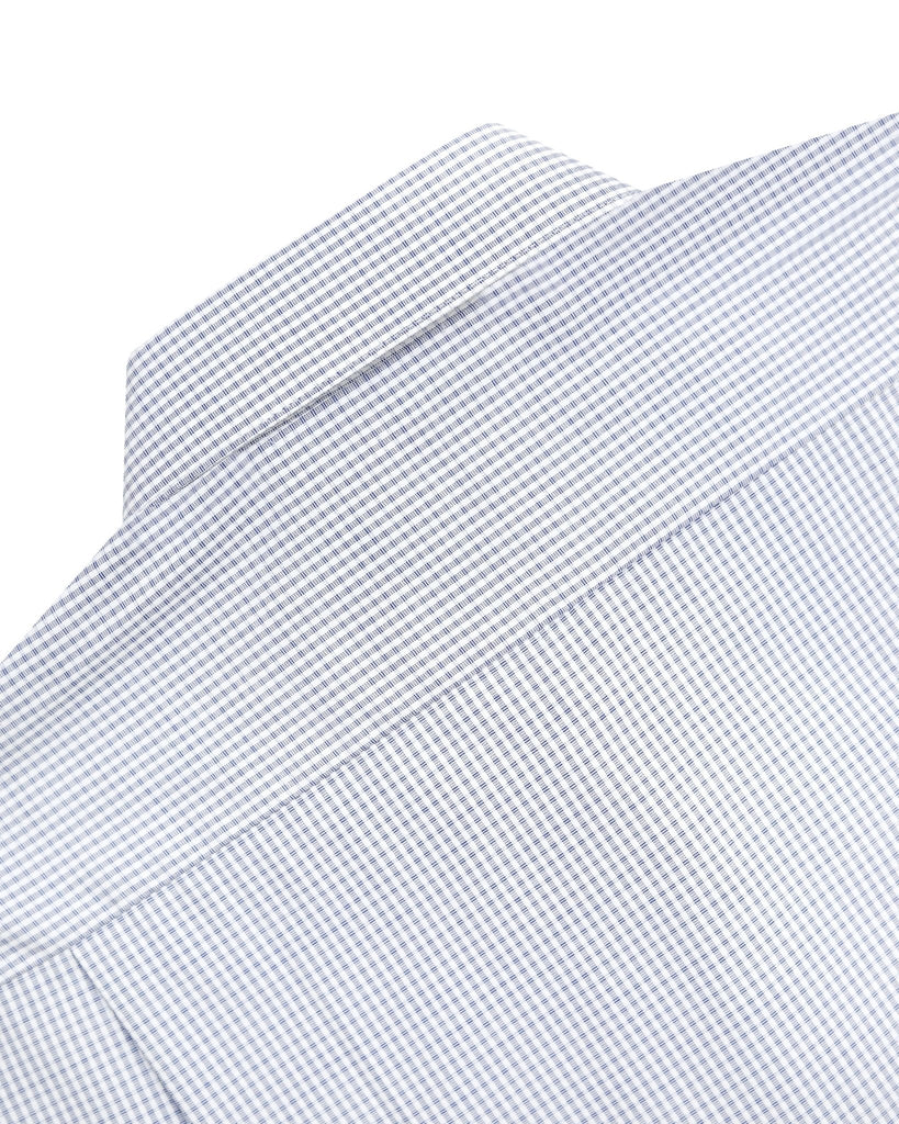 Manchester Regular Fit Camisa de Vestir Manga Larga Cuello Roma en Algodón - Poliéster - Manchester