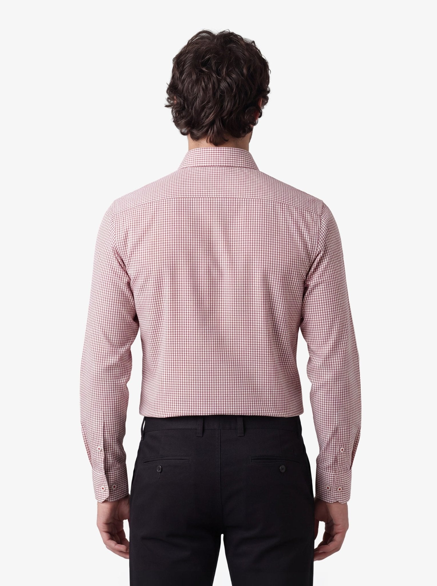 Manchester Regular Fit Camisa de Vestir Manga Larga Cuello Roma en Algodón-Poliéster - Manchester