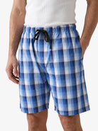 Manchester Short de Pijama Azul Algodón y Poliéster color azul para hombre