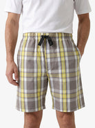 Manchester Short de Pijama Cuadros 100% Algodón color beige para hombre