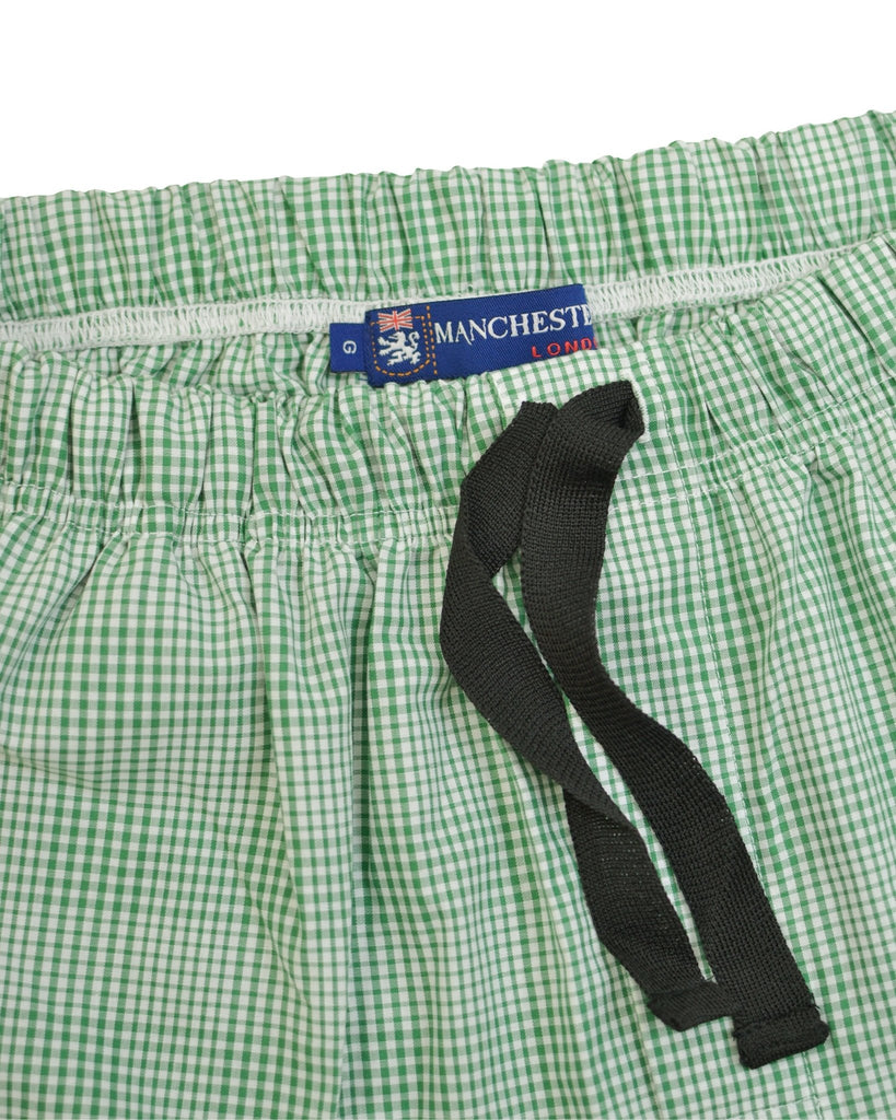 Manchester Short de Pijama Cuadros Verde - Manchester