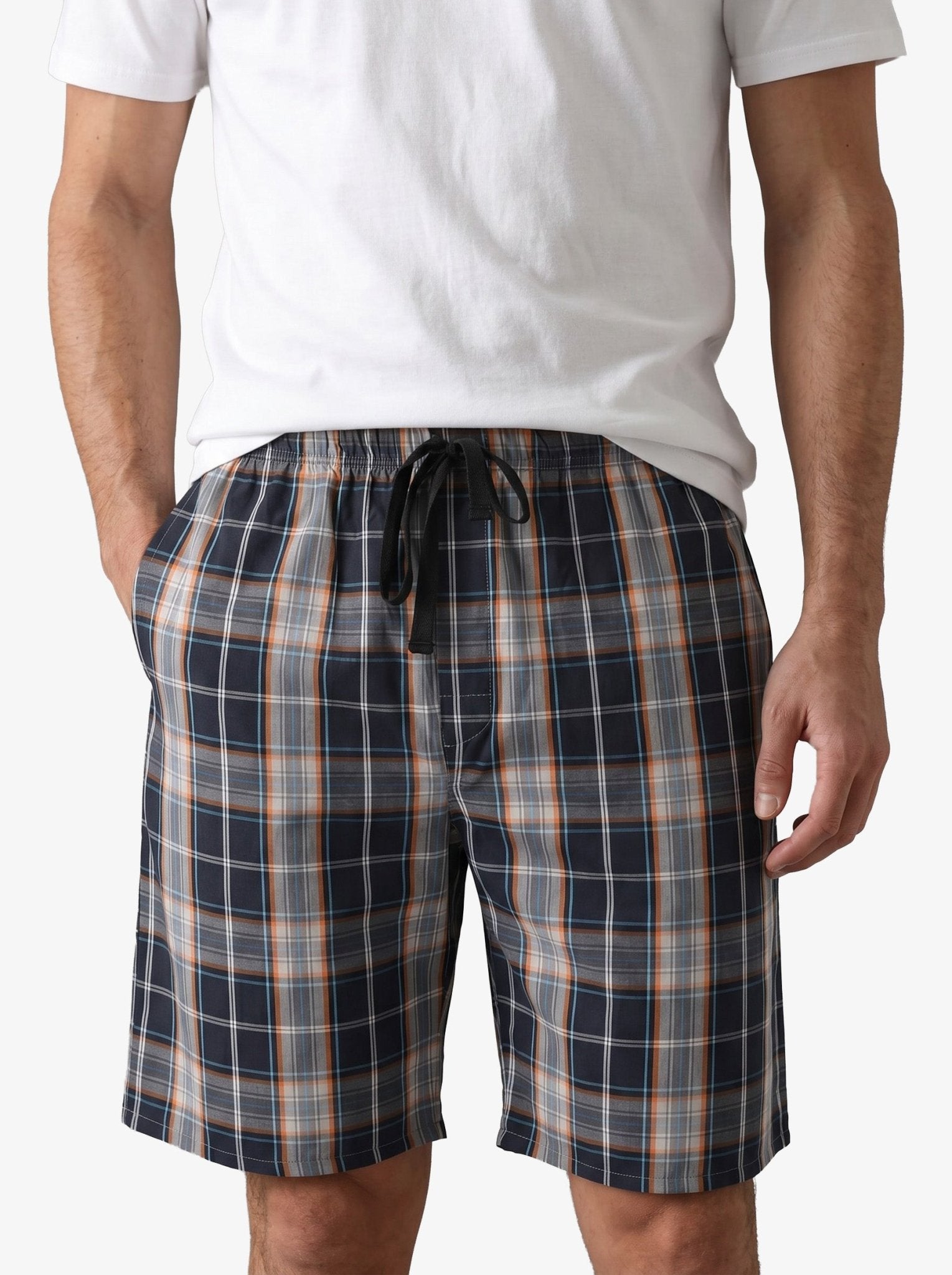 Manchester Short de Pijama Poliéster y Algodón color negro para hombre