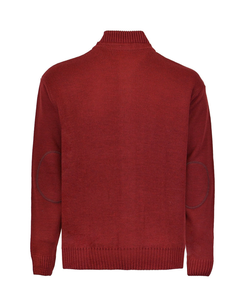 Manchester Suéter Cuello Mock con Dos Bolsillos en Acrílico - Manchester