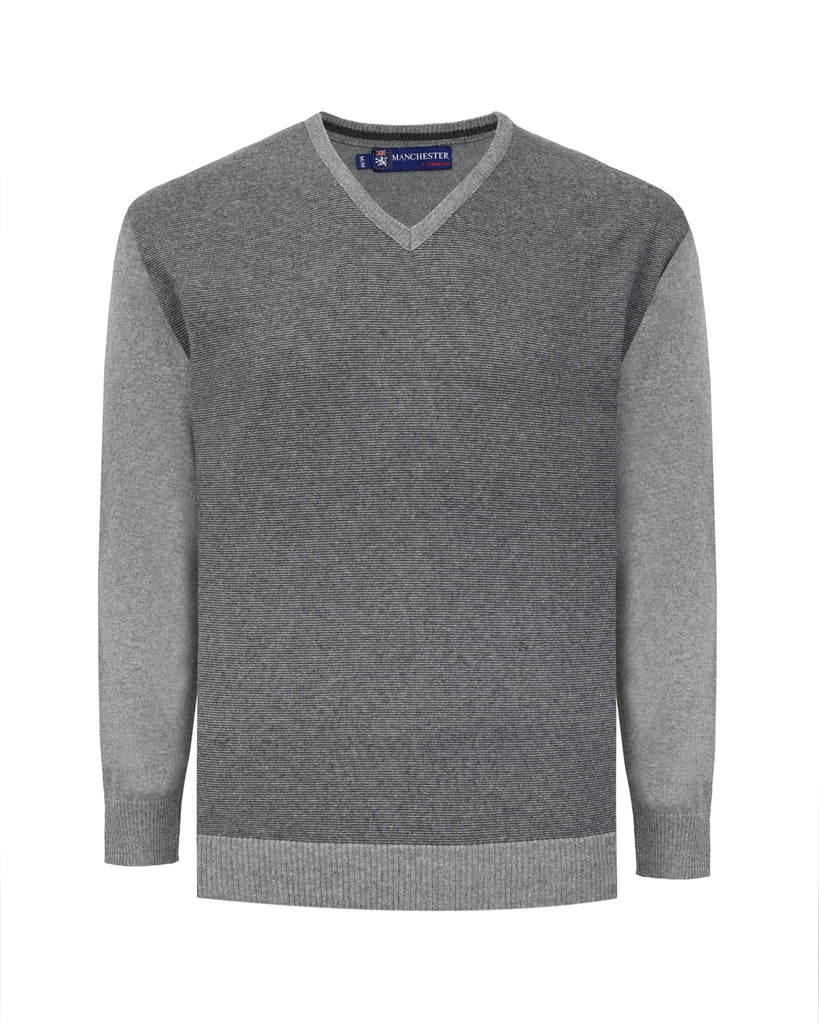 Manchester Suéter Cuello V Algodón - Poliéster - Manchester