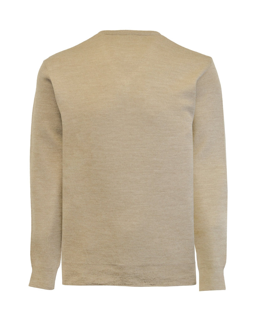 Manchester Suéter Liso Cuello V Lana Merino - Acrílico - Manchester