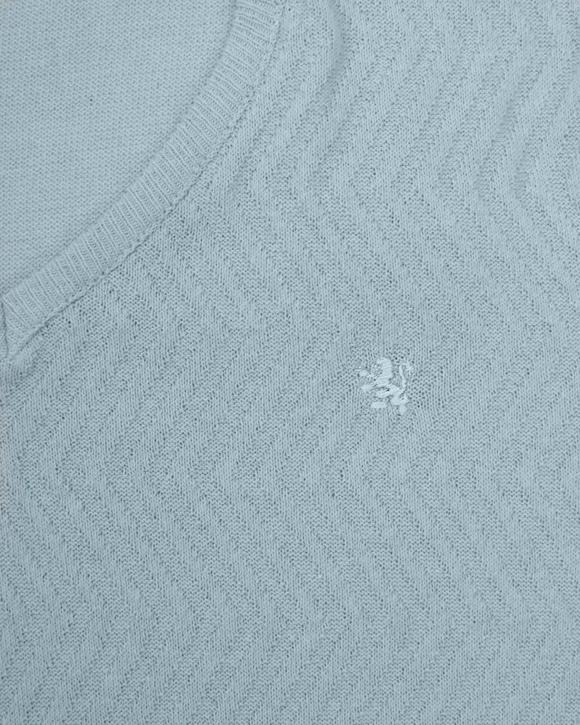 Manchester Suéter Slim Fit Cuello V Tejido Chevron - Manchester