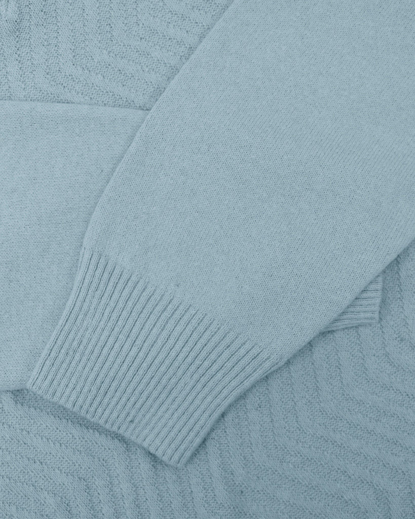 Manchester Suéter Slim Fit Cuello V Tejido Chevron - Manchester